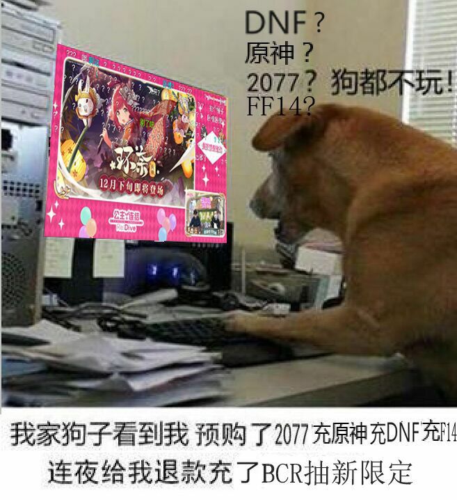 狗都不玩搞笑表情包 狗都不玩原神 狗都不玩2077-游戏