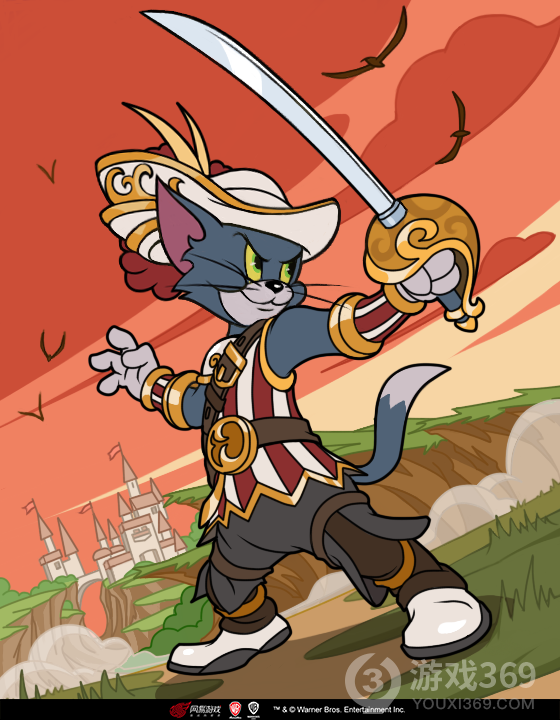 《猫和老鼠》手游剑客汤姆·荣誉骑士A级皮肤将于本周更新后上架商城