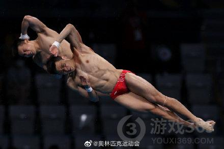 男子双人10米跳台决赛 男子双人10米跳台曹陈组合摘银
