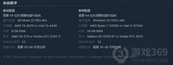 Steam《光环无限》预购开启 248元，PC配置需求公布
