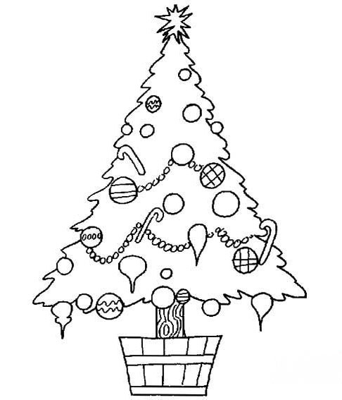 圣诞树简笔画分享 圣诞树怎么画