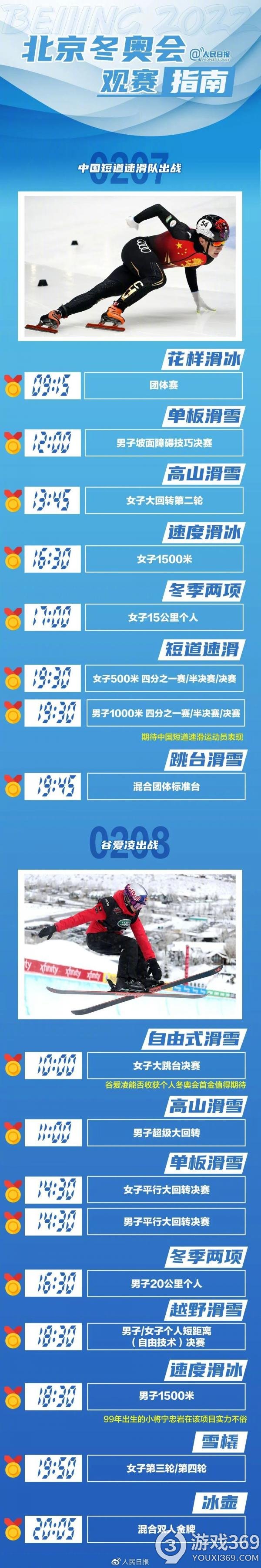 2022北京冬奥会比赛项目有哪些 2022北京冬奥会赛程表