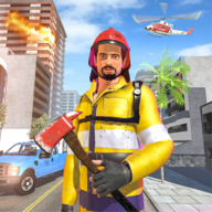 模拟紧急救援消防车