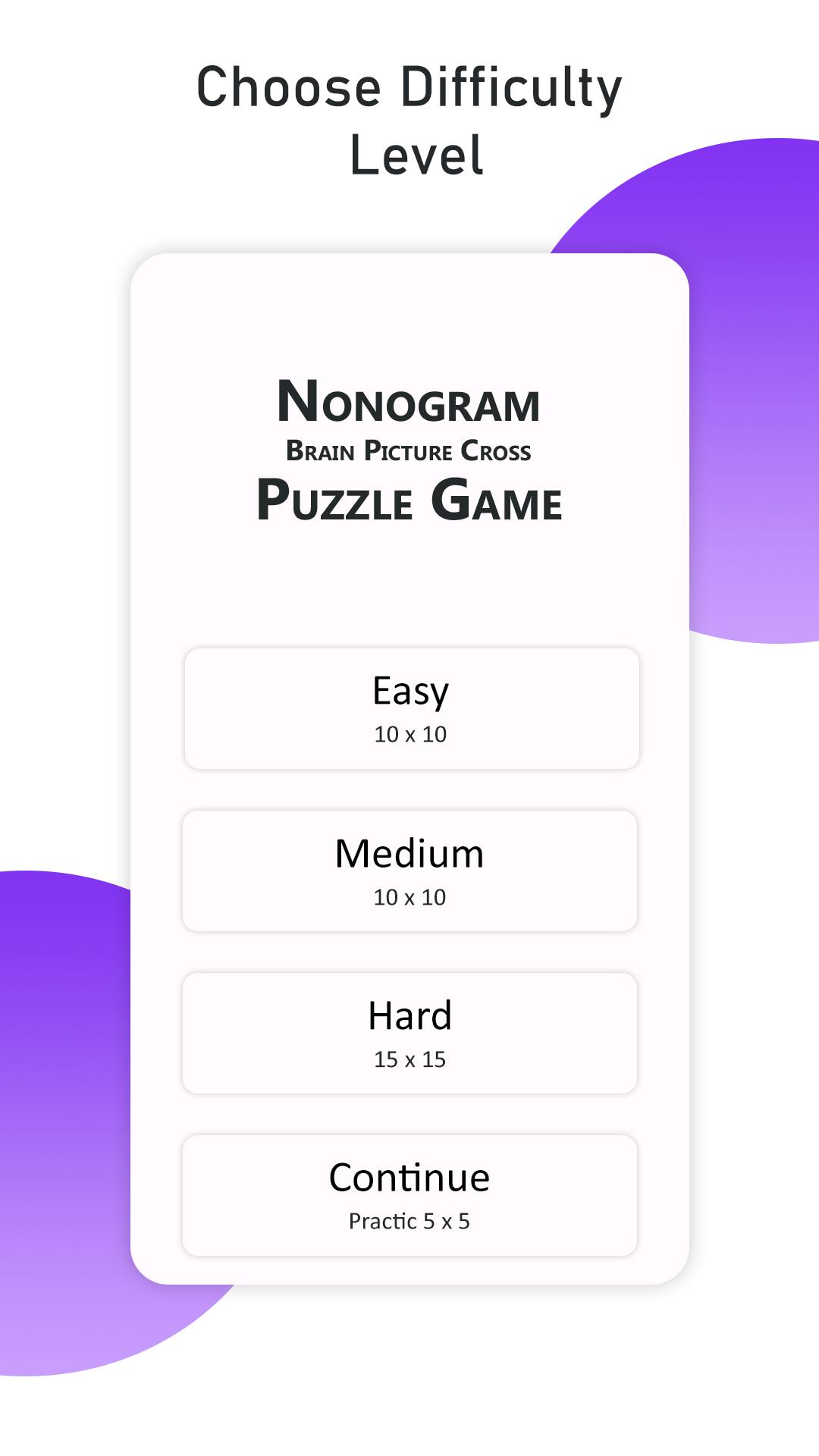 Nonogram Brain Picture Cross Puzzle Game