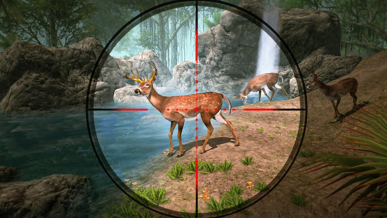 丛林狩猎鹿狙击手