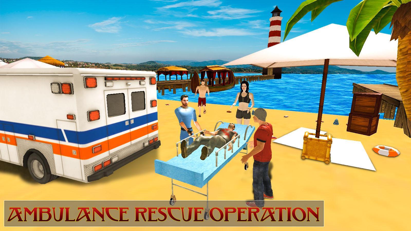 海滩救生员救援任务