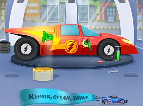 儿童超级英雄洗车
