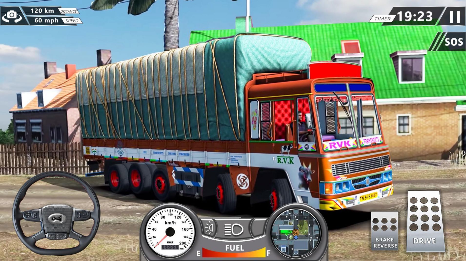 欧洲模拟器卡车拉货