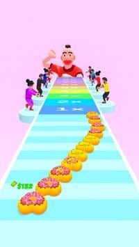 甜甜圈堆栈跑酷竞赛3DDonut Stack Run Race 3D