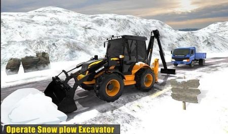 重型挖掘机救援Snow Heavy Excavator Rescue