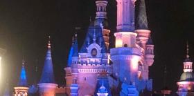 微信迪士尼城堡烟花壁纸背景图大全