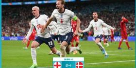 欧洲杯半决赛英格兰2-1战胜丹麦 欧洲杯vs丹麦比分介绍