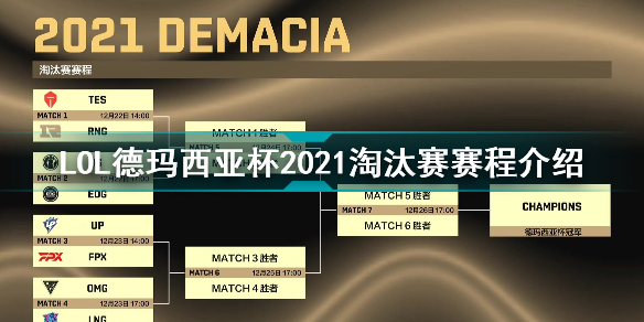英雄联盟德玛西亚杯2021淘汰赛赛程一览 LOL德玛西亚杯2021淘汰赛赛程介绍